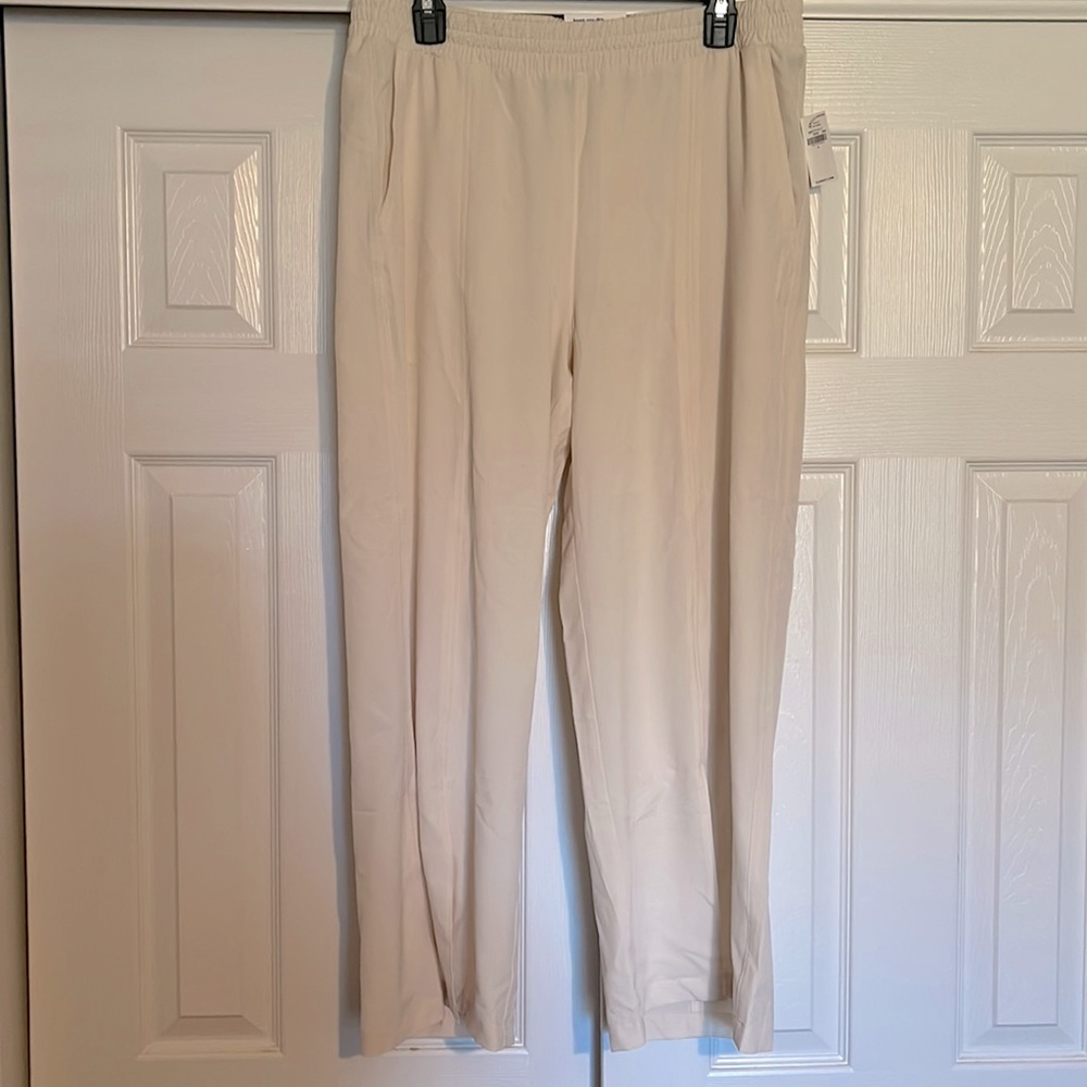 NEW Old Navy High-Waisted Stretch Split Front Wide-Leg Ankle Pants - Size Large